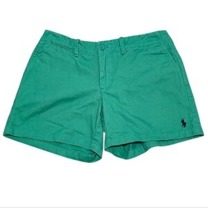 Ralph Lauren Sport Women's Green Shorts Size 4 100% Cotton